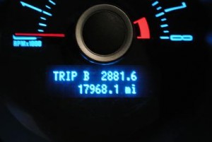 2'881,6 Meilen, das entspricht 4'636,5 km. Das haben wir mit unserem Auto zurückgelegt.
