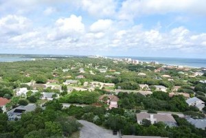 Die Aussicht in Richtung Daytona Beach vom Leuchtturm aus.