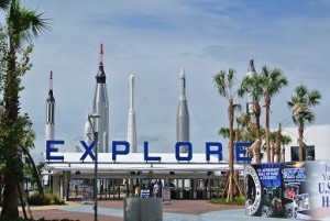 Das Kennedyspacecenter. Alleine hier hin zu kommen hat uns 10 Dollar Parkgebühren gekostet.