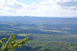 ...und nocheinmal ein Ausblick nach Westen in die Smokey Mountains.