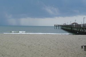 Unser Ziel an diesem Samstag, Myrtel Beach. Leider etwas stürmisch...