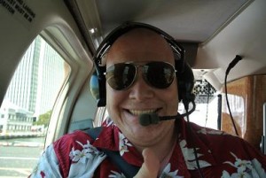 ... und ein Tourist im Helikopter.